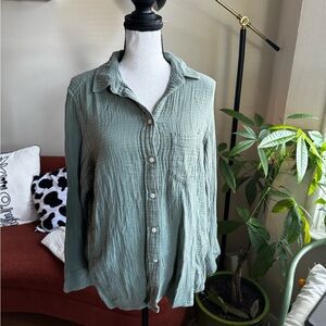 J. Crew Sage Button-Down Shirt